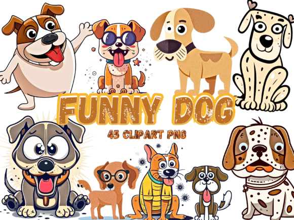 45 Funny Dog Clipart Sublimation PNG: A Creative Asset Guide