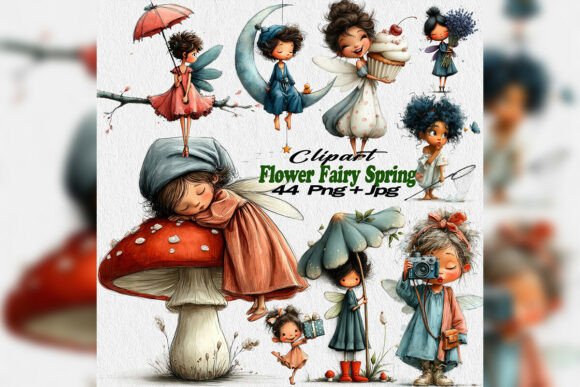 Bring Enchantment to Your Designs with Flower Fairy Clipart