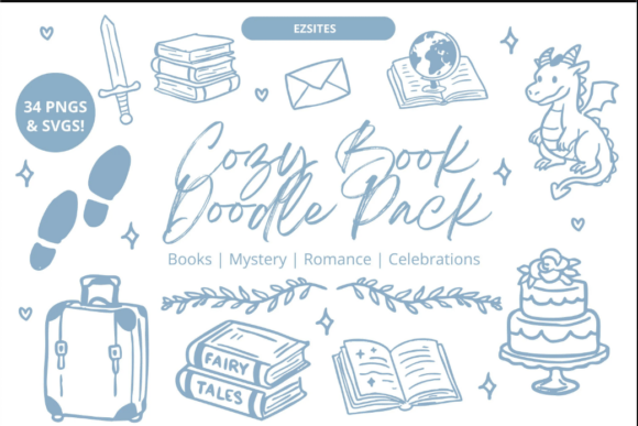 Curl Up with Creativity: The Cozy Book Doodle Pack