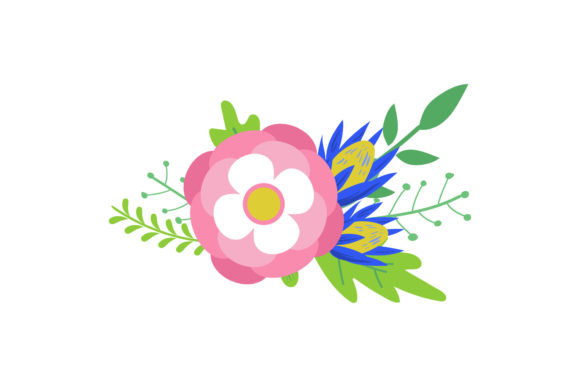 Flower Meadow Colorful Summer: A Lively Vector Design Asset