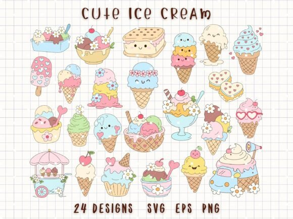 Ice Cream Clipart: Sweet Designs for Creative Projects
